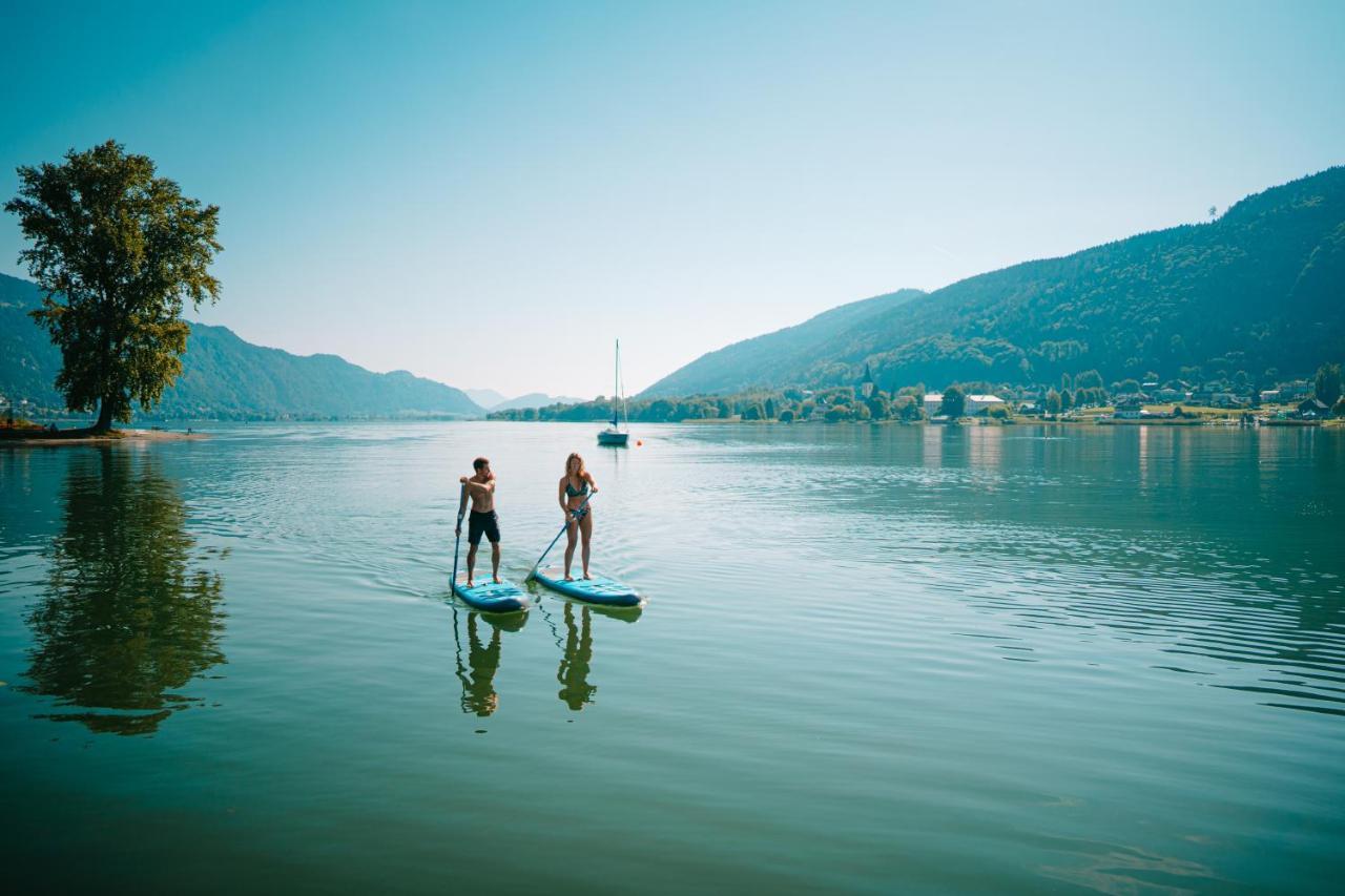 Bambu Lodge @ Ossiachersee Bodensdorf Bagian luar foto