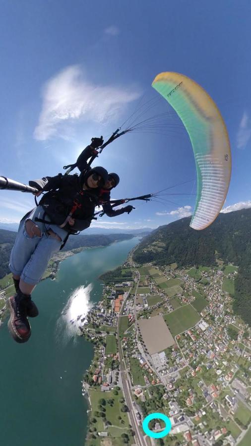 Bambu Lodge @ Ossiachersee Bodensdorf Bagian luar foto